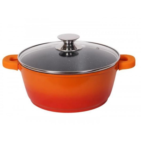 

Кастрюля 28 см Bohman BH-7328-MRB-OR