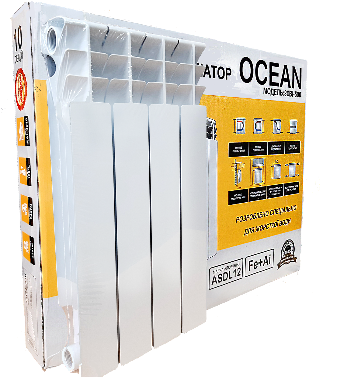 

Радиатор биметаллический OCEAN 570х80