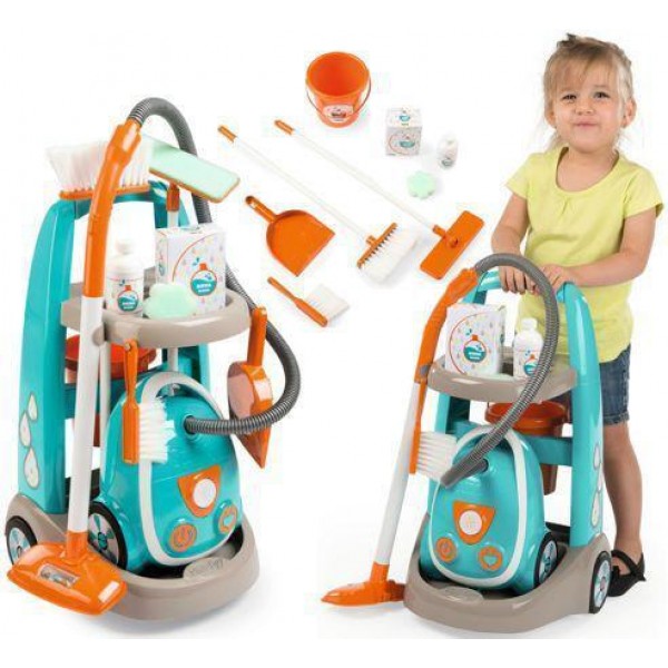 

Детский игровой набор Smoby Toys Тележка с пылесосом и аксессуарами