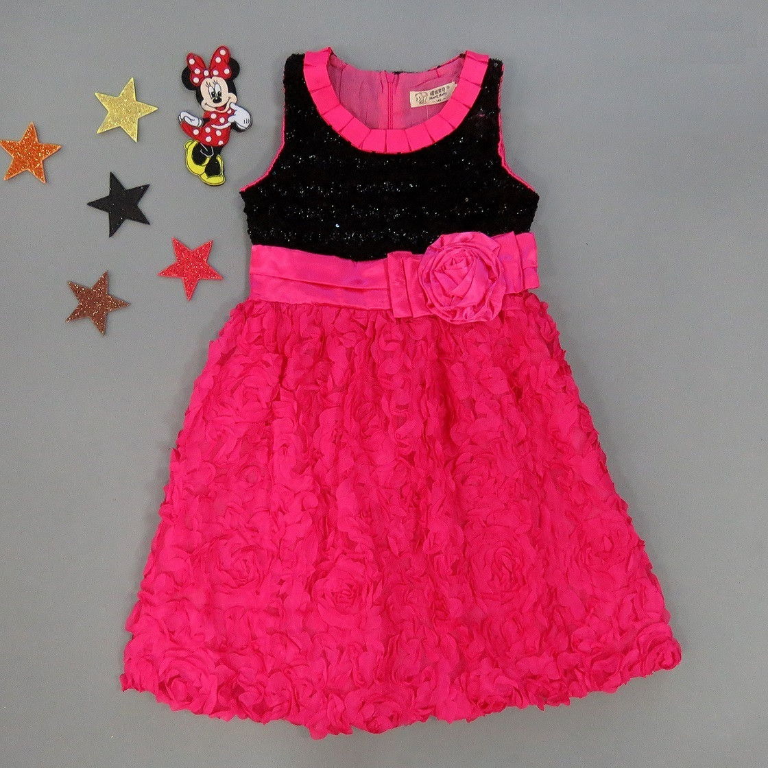 

Платье MarQ Baby для девочки 150 см Малиновое с черным 17038