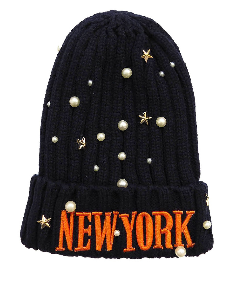 

Шапка New York Fashion kids для девочки 50-56 см Темно-синяя 7521