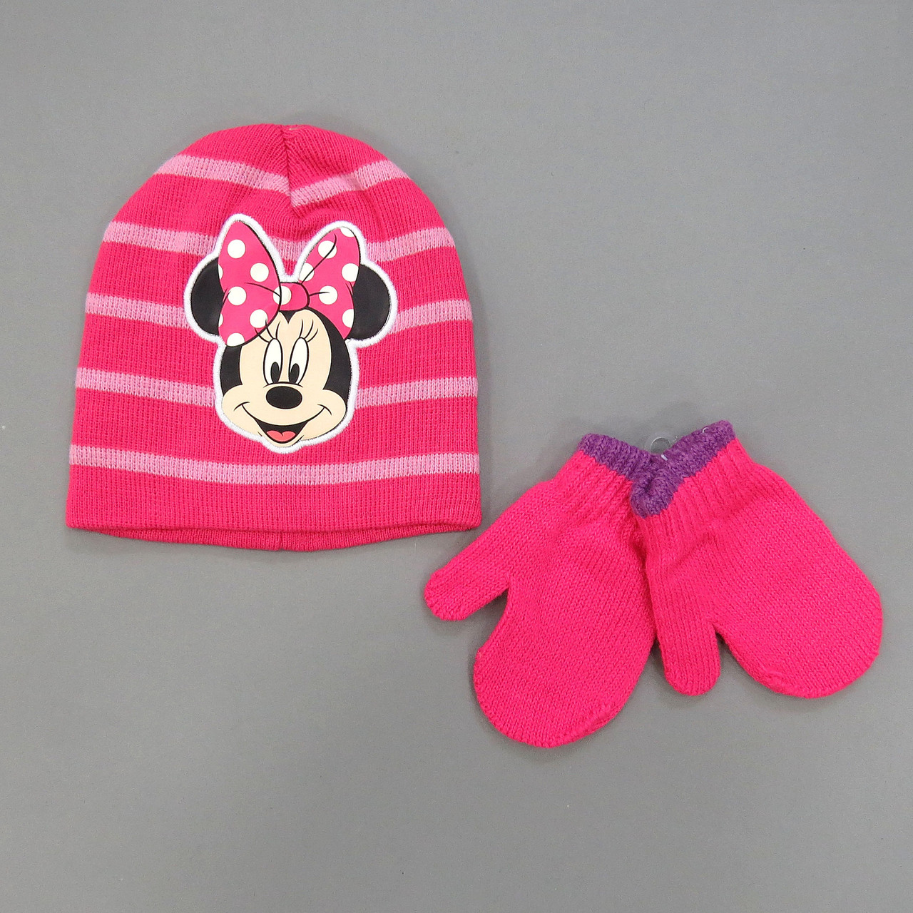 

Шапка Minnie Mouse + варежки Disney для девочки 36-42 см Розовые 15231