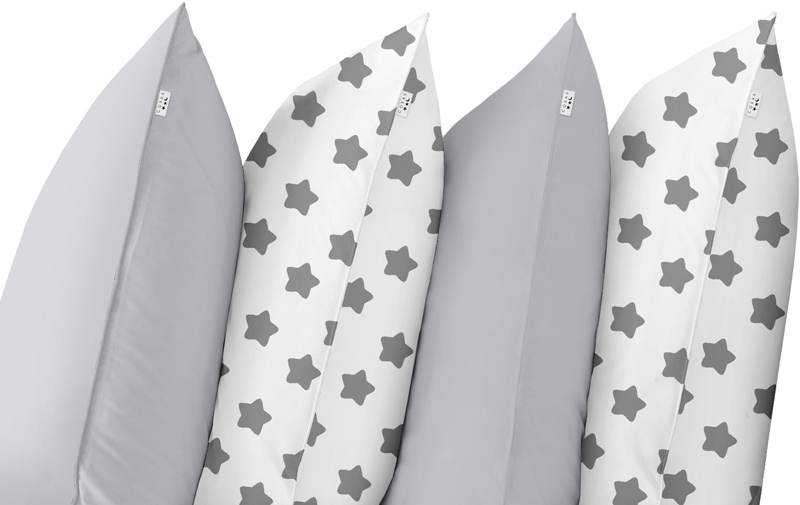 

Набор наволочек Cosas Grey Star 2х40х60 + 2х50х70