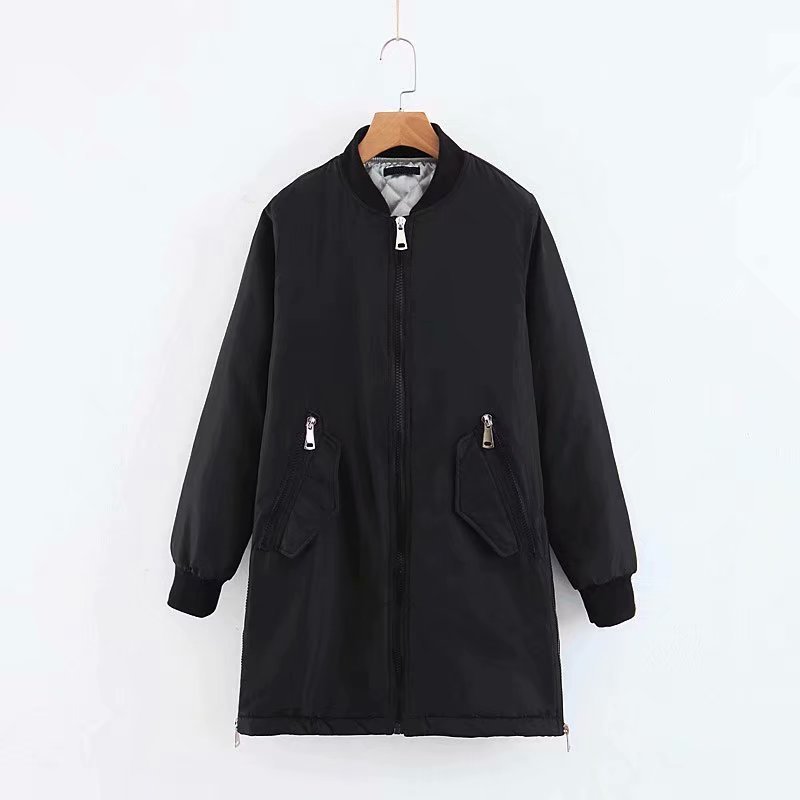 

Куртка женская удлиненная с боковыми молниями Plain Berni Fashion, Куртка женская удлиненная с боковыми молниями Plain Berni Fashion (L)