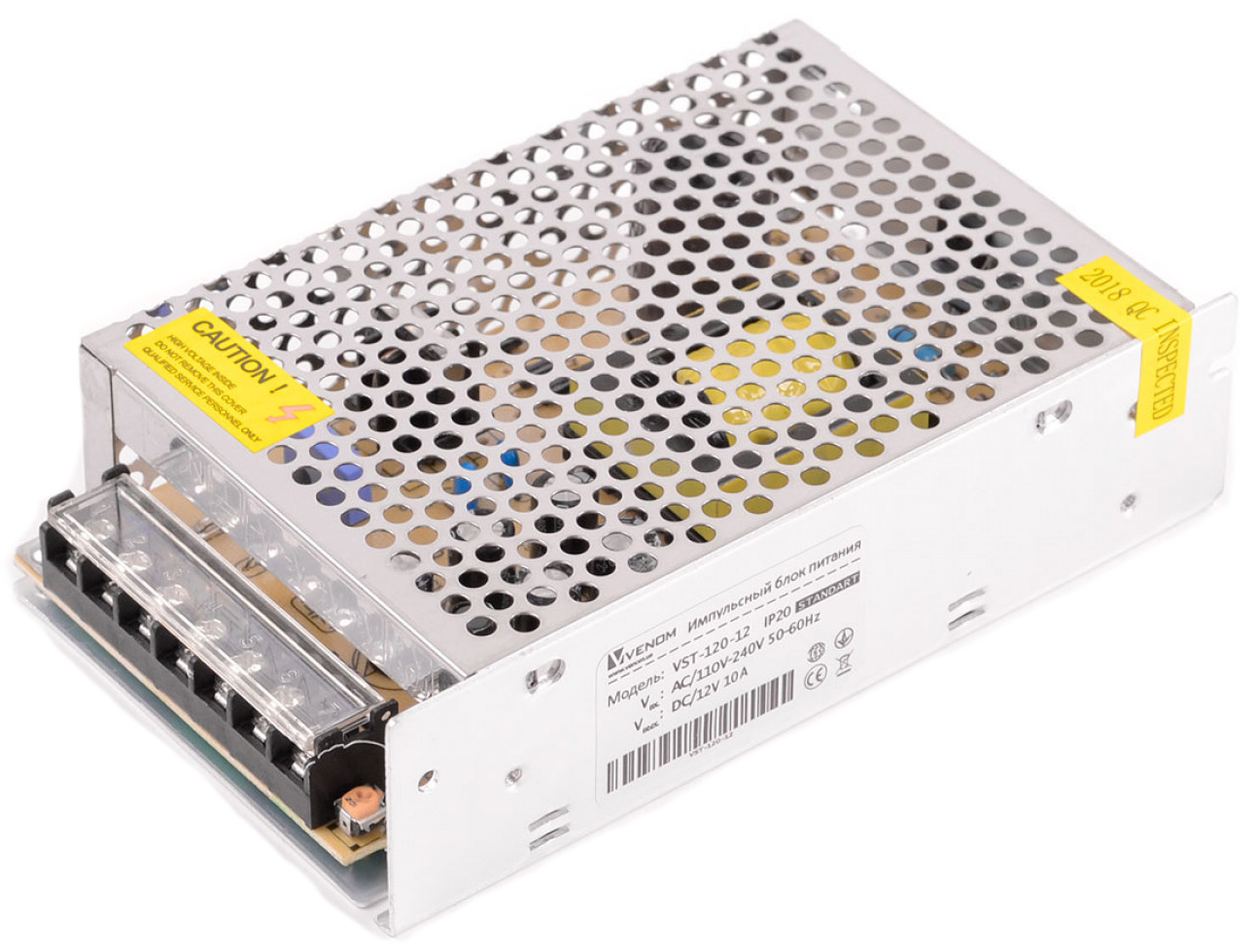

Блок питания Venom 12В 120Вт Standart IP20 (VST-120-12)