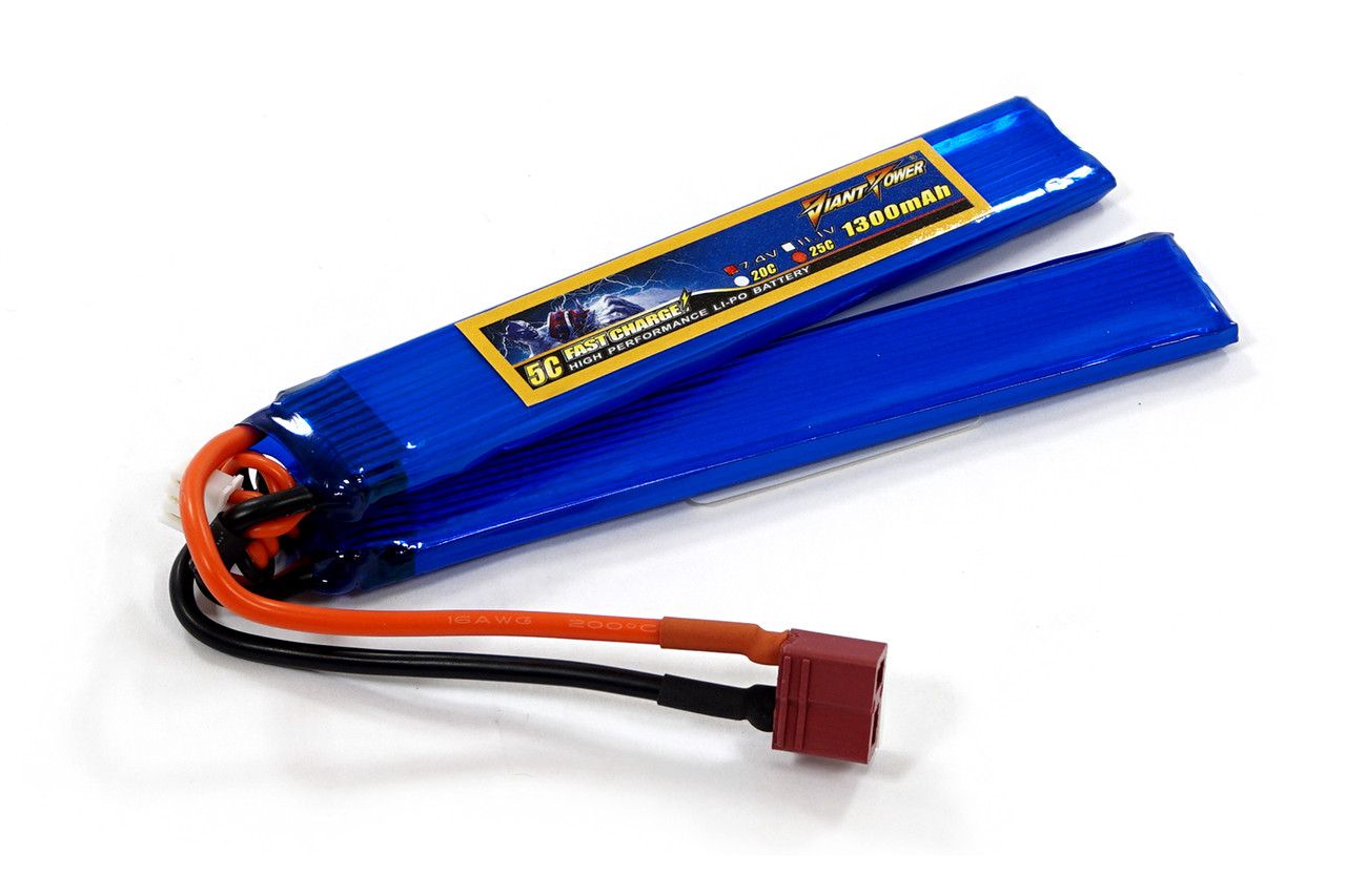 

Аккумулятор для страйкбола Dinogy Giant Power Li-Pol 7.4V 2S 1300mAh 25C 2 лепестка 6.5х21х130 мм T-Plug (2722797893792)