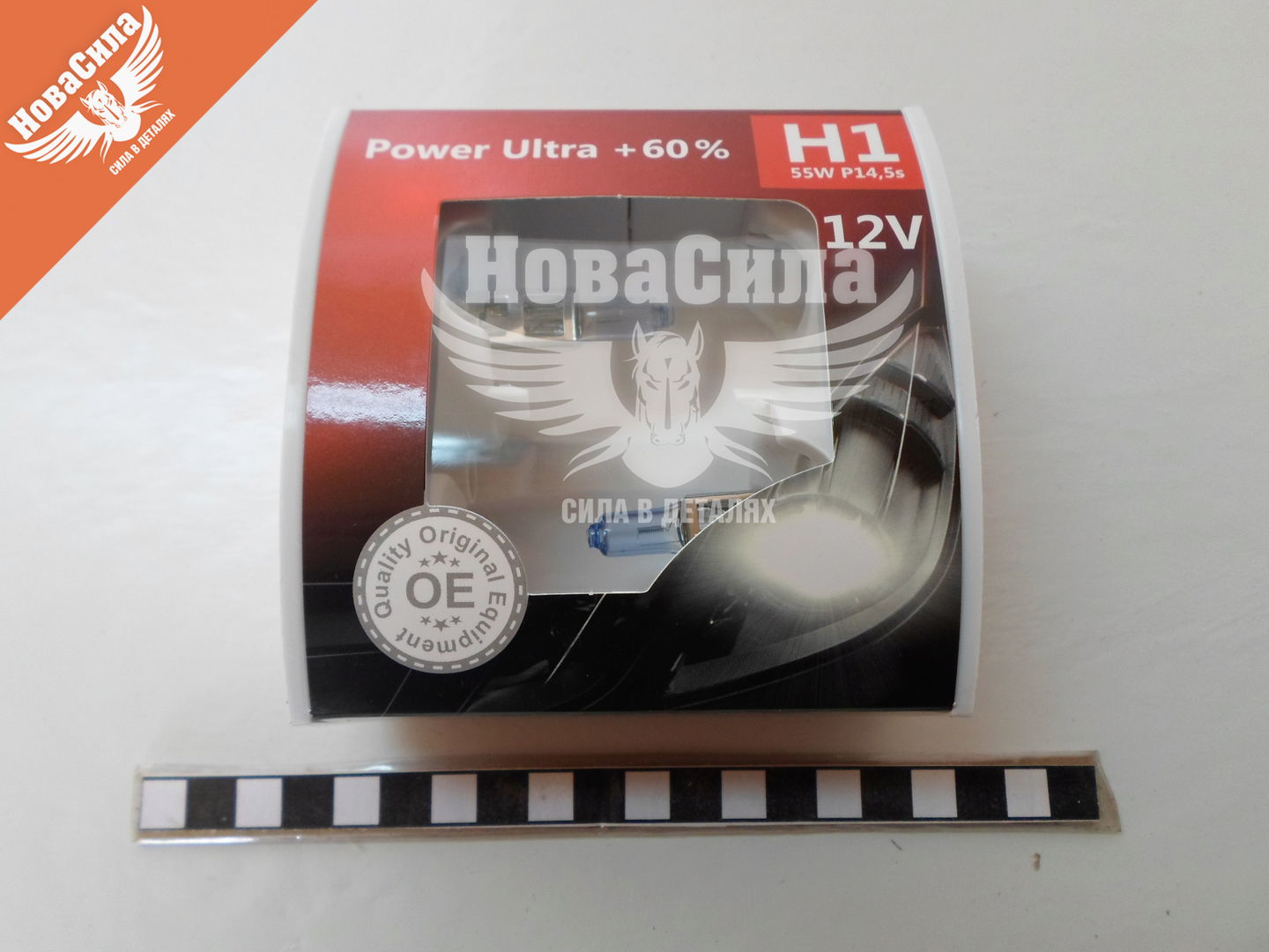

Лампочка галогенная H1 P14.5s 12V-55Вт (Brevia) +60 (Power Ultra) (кт. 2шт.) 12010PUS