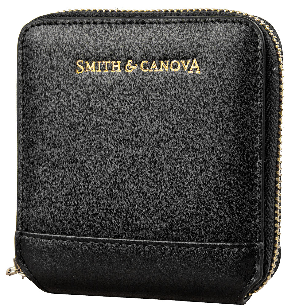 

Кожаный кошелек женский Smith&Canova 9,5х10,5х2 см Черный