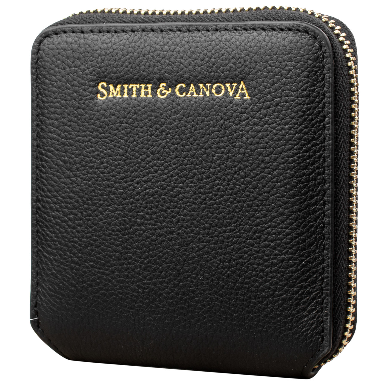 

Кожаный кошелек женский Smith&Canova 9,5х10,5х2 см Черный