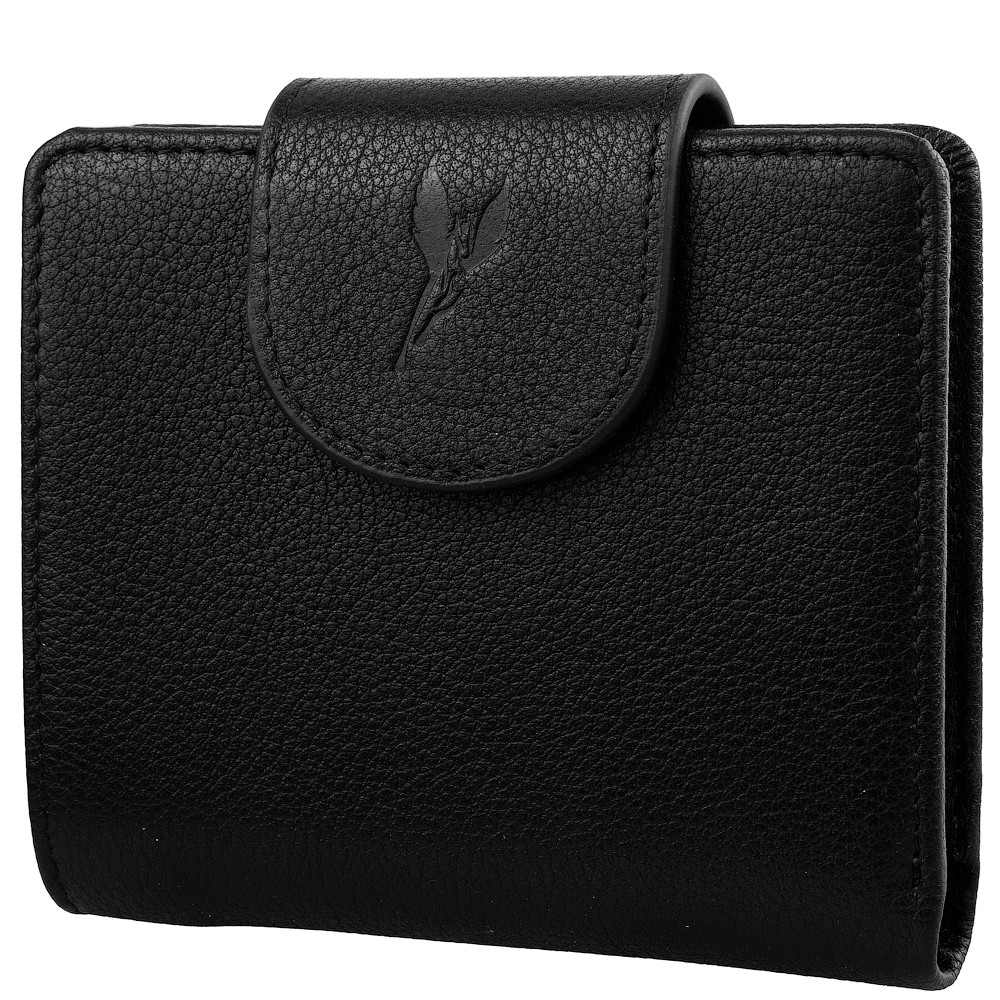 

Кожаный кошелек женский Vito Torelli 9,5х11,3х2,6 см Черный
