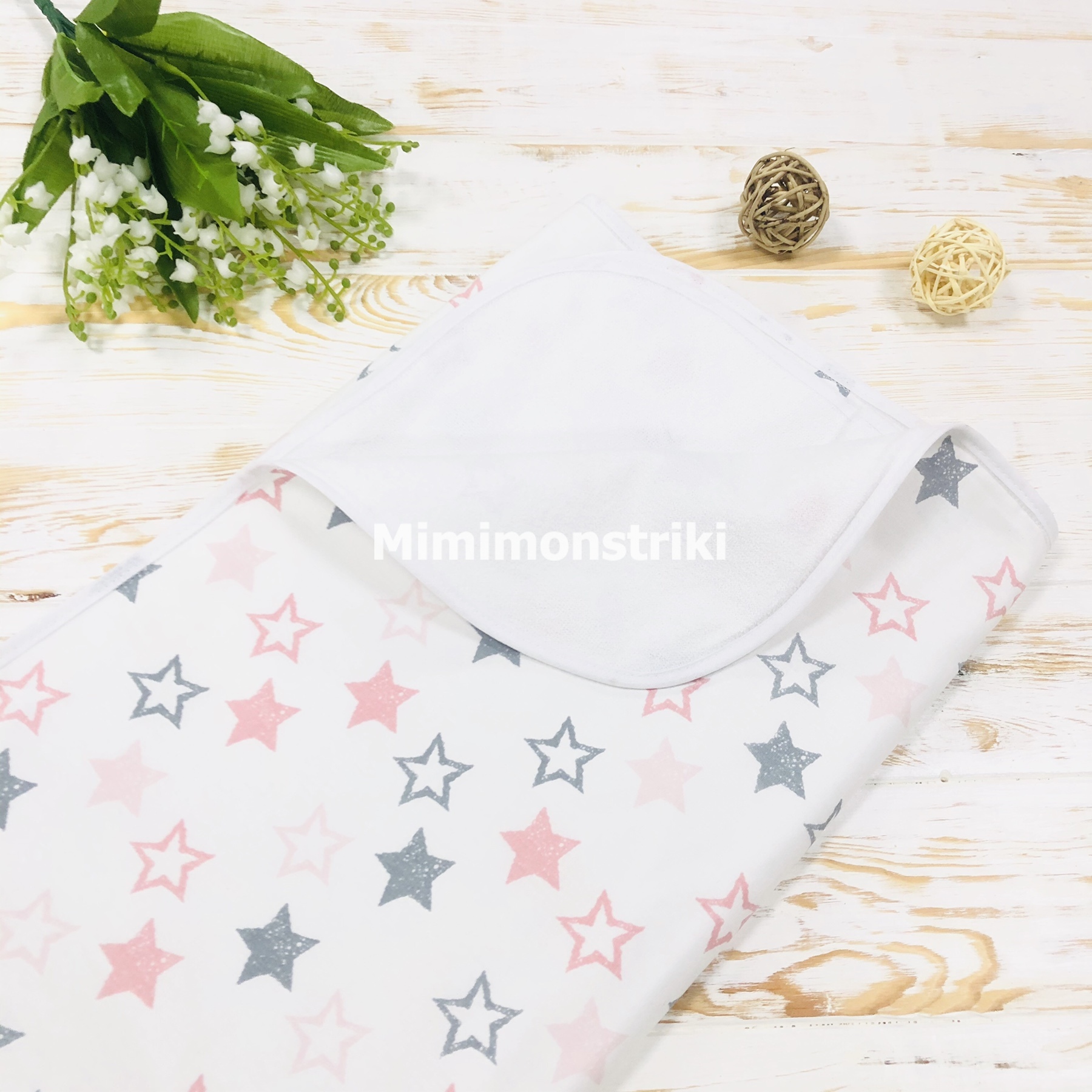 

Непромокаемая двусторонняя детская пеленка 50*80 см Lukoshkino® разноцветный (NP-47-1)