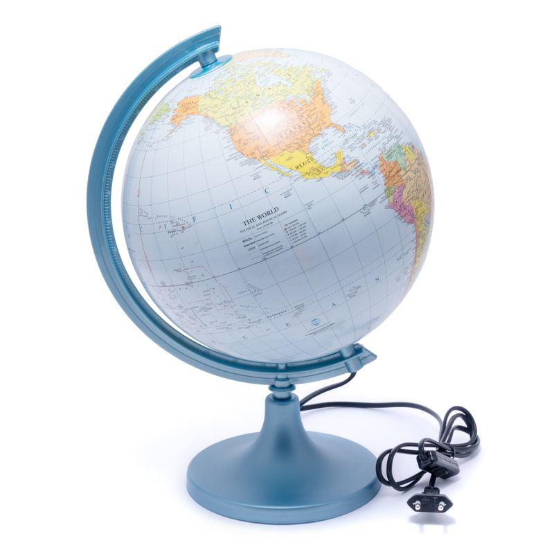 

Глобус политико-физический с подсветкой (английский) Glowala 25х25 см (dec0004526) Разноцветный