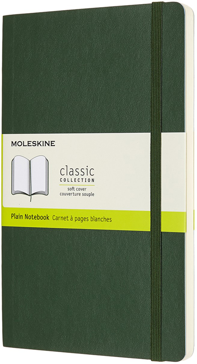 

Записная книга Moleskine Classic 13 х 21 см 192 страницы без линовки Миртовый Зелёный Мягкая обложка (8053853600028)