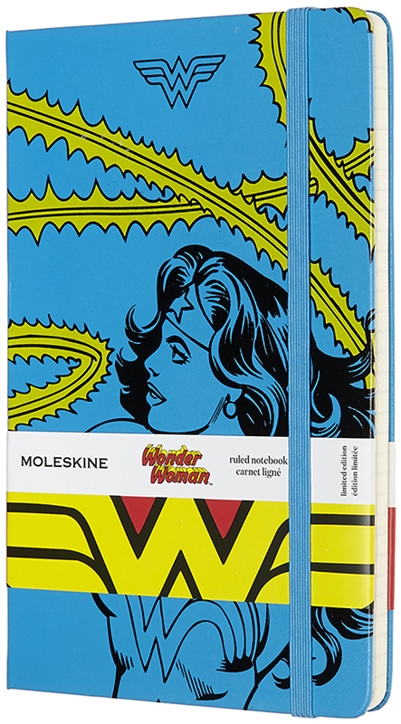 

Записная книга Moleskine Wonder Woman 13 х 21 см 240 страниц в линейку Голубая (8053853600509)