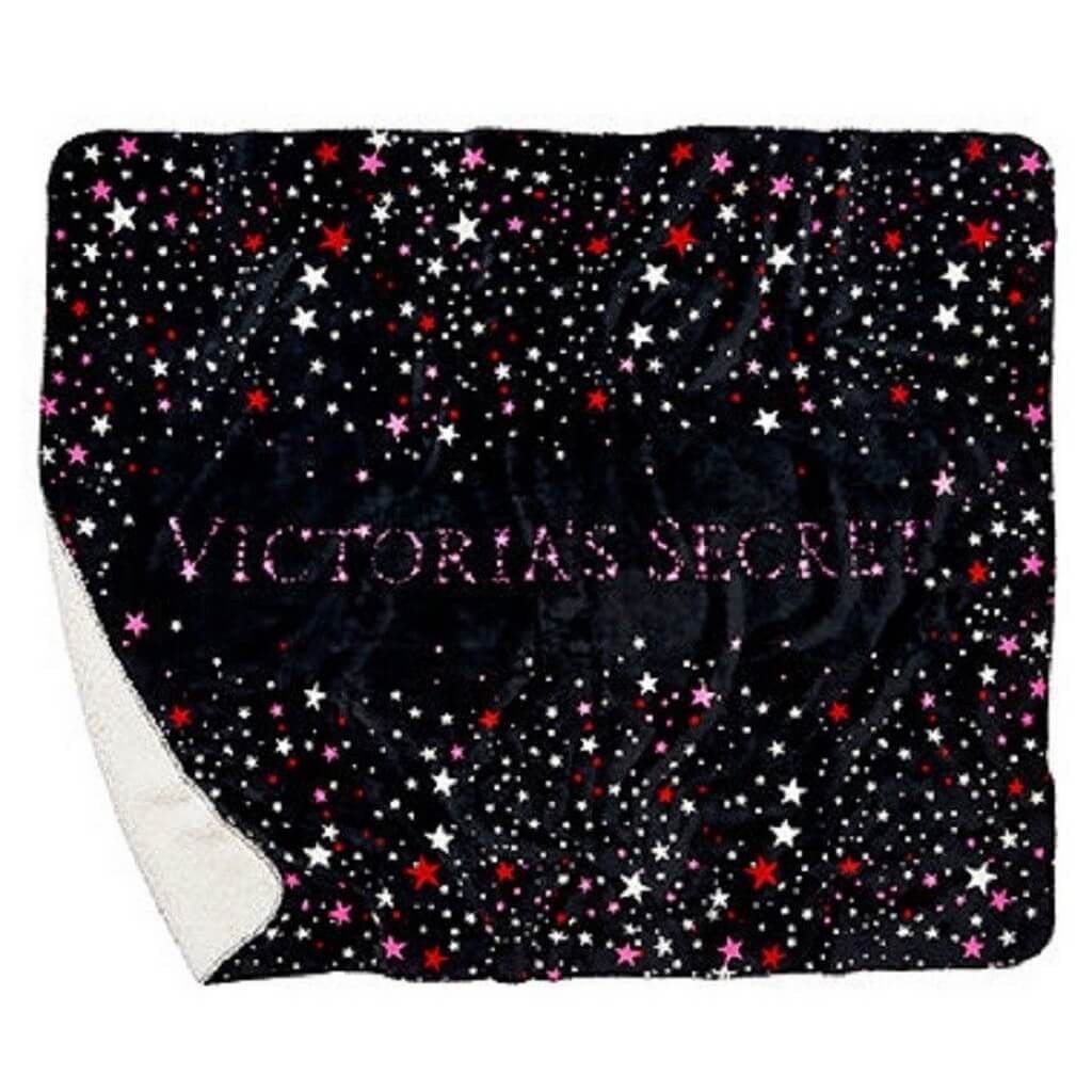 

Плед покрывало Victoria’s Secret Pink двухсторонний черно-белый 127*157 см