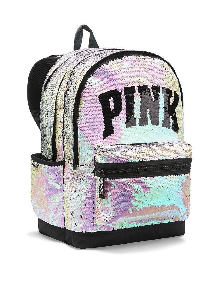 

Рюкзак в пайетках Victoria’s Secret Pink 45*26*23 см