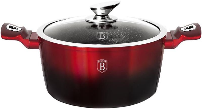 

Кастрюля Berlinger Haus Black Burgundy 2.5 л Ø20 см индукционная со стеклянной крышкой с пароотводом и мраморным антипригарным покрытием (BH-1627N)