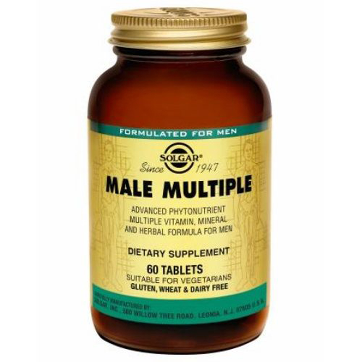 

Витаминный комплекс Solgar Мультивитамины для Мужчин Male Multiple 60 таблеток