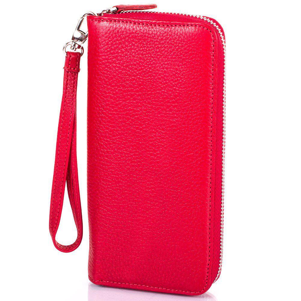 

Кожаный кошелек женский Canpellini 19х10х2,5 см Красный