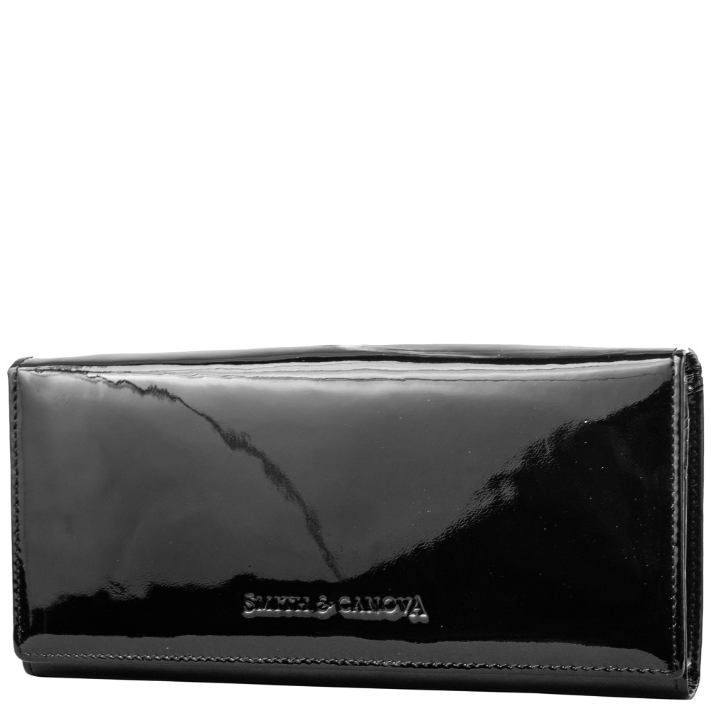 

Кожаный кошелек женский Smith&Canova 20х10х2 см Черный