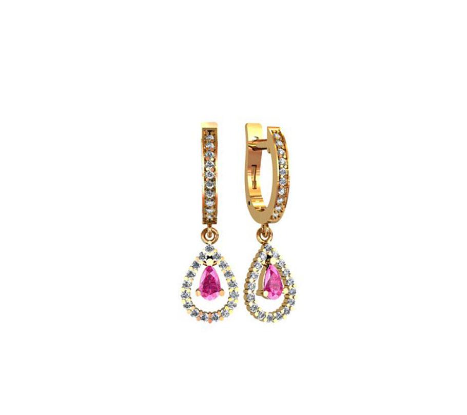 

Сережки капли висюльки Maxi Silver 8367