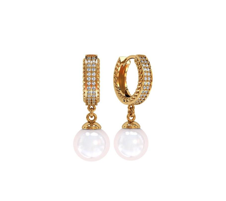 

Сережки конго с жемчугом Maxi Silver 8474