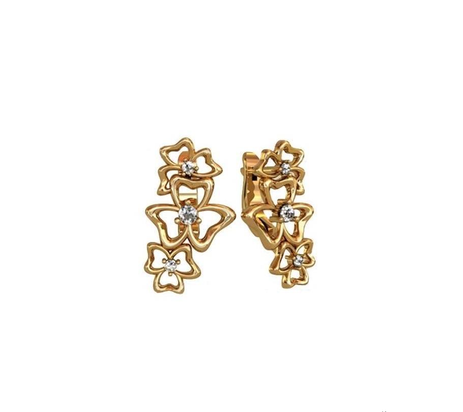 

Серьги цветы Maxi Silver 4130