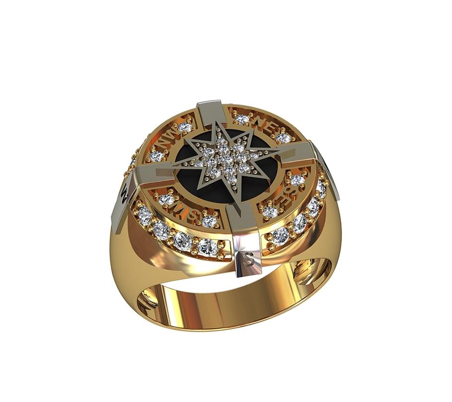 

Кольцо моряка Maxi Silver 8569 ZL, размер 18.5