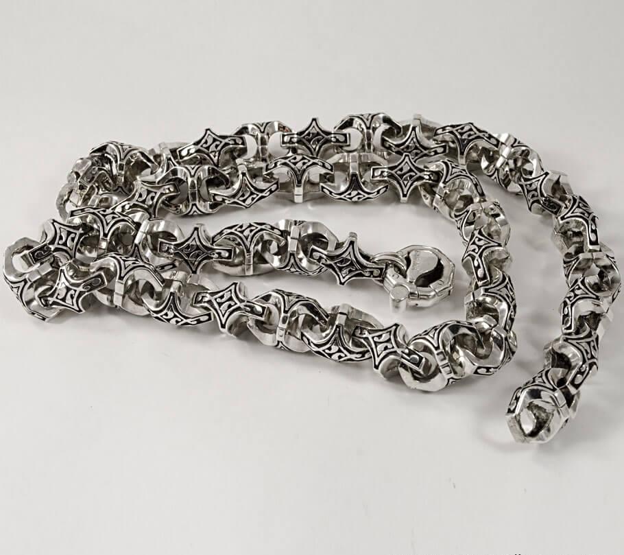 

Цепочка краб Maxi Silver 7775