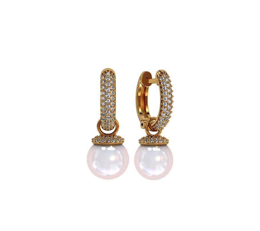 

Серьги конго с жемчугом Maxi Silver 8422