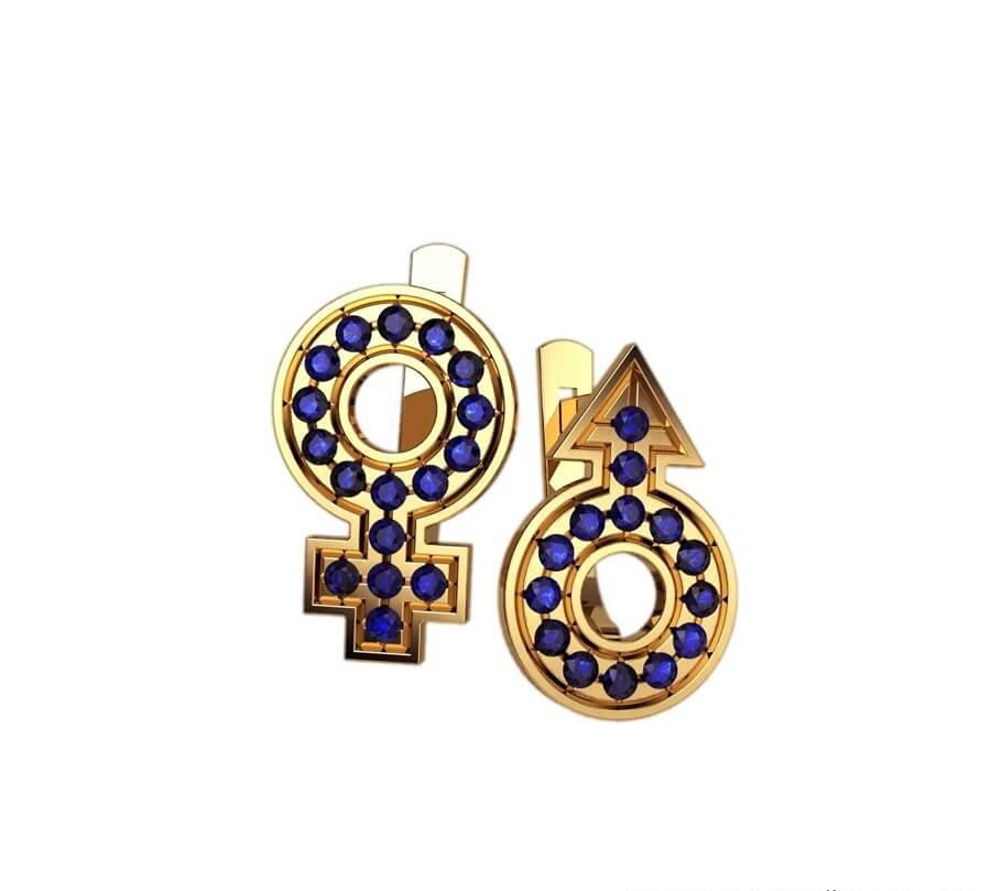 

Серьги М+Ж Maxi Silver 2650