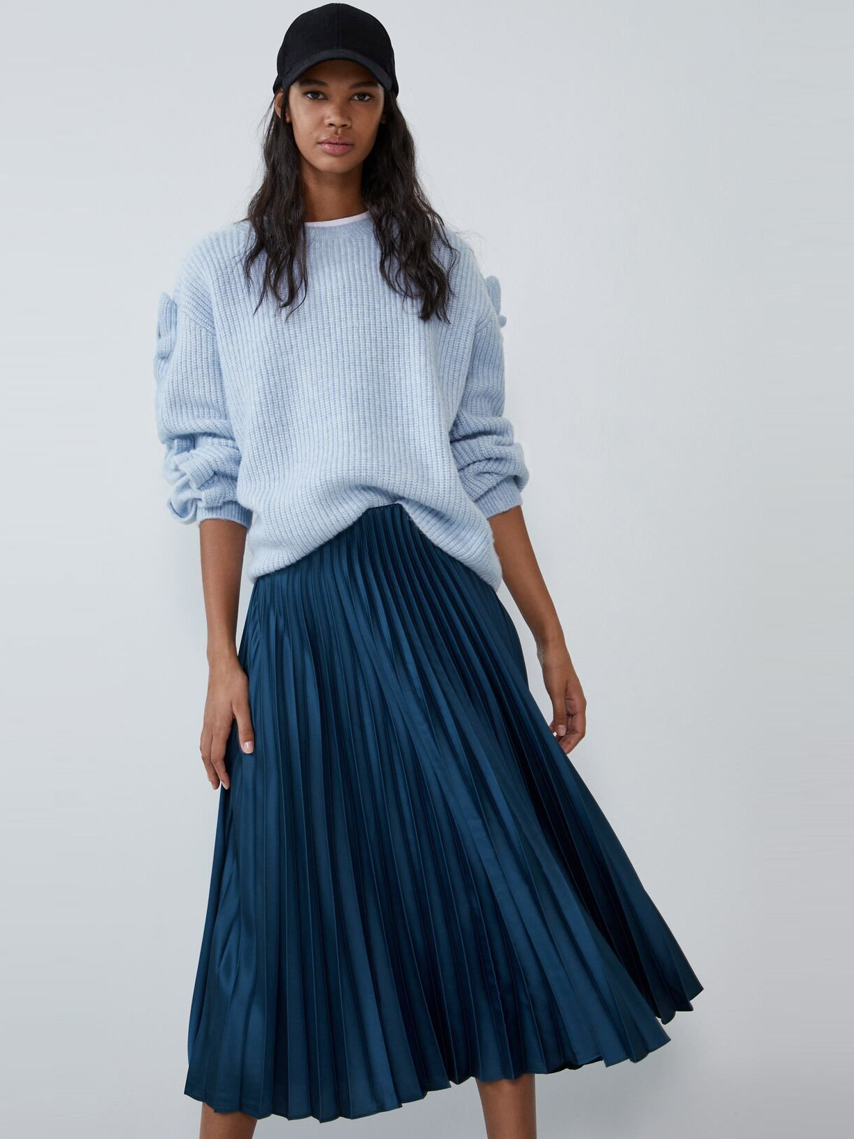 

Юбка Zara 03067255420 XS Синяя