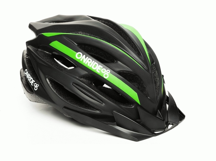

Шлем ONRIDE Grip матовый черно/зеленый L (58-61 см)