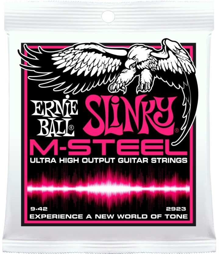 

Струны для электрогитары Ernie Ball 2923 M-Steel Super Slinky 9/42