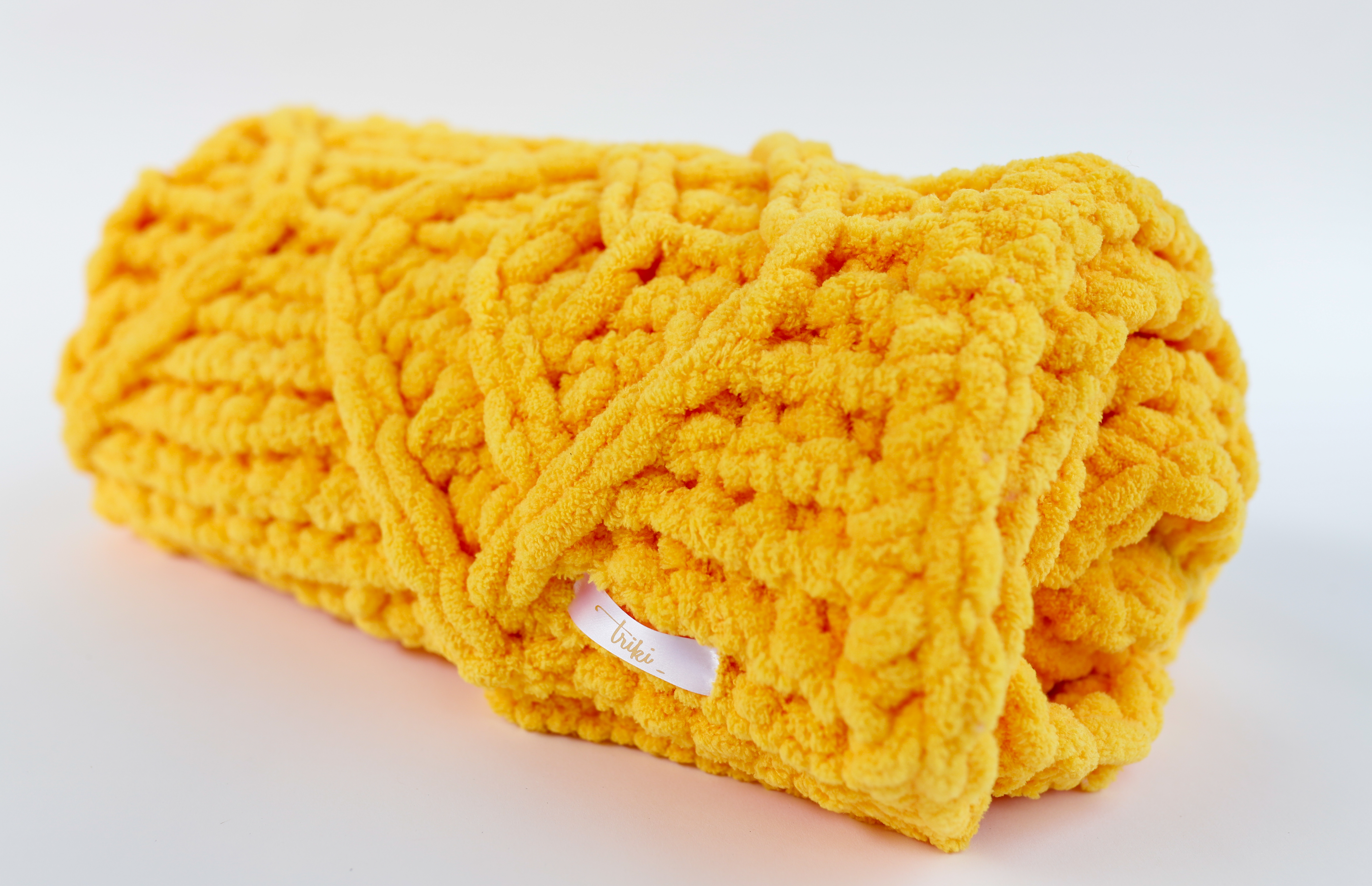 

Плюшевый плед 150х200см темно-желтый