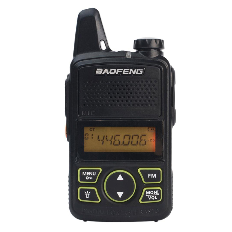 

Рация Baofeng MiNi BF-T1 (0.5W, PMR446, 446 MHz, до 5 км, 8 каналов, АКБ), черная