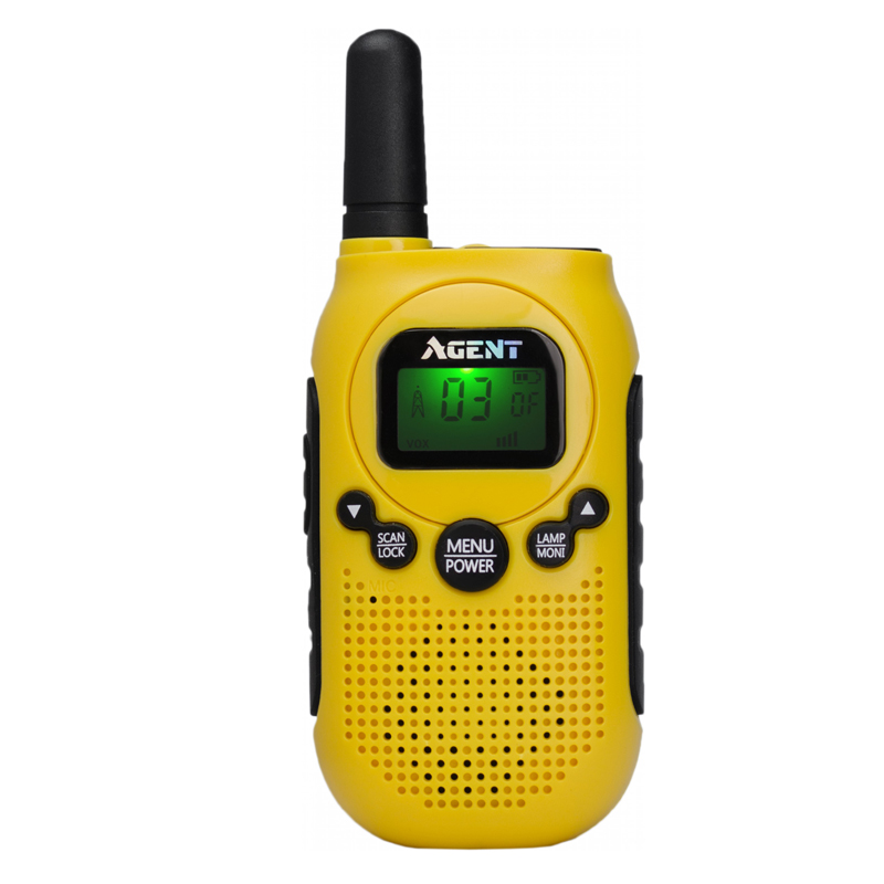 

Рация Agent AR-T6 (0.5W, PMR446, 446 MHz, до 4 км, 8 каналов, АКБ), желтая