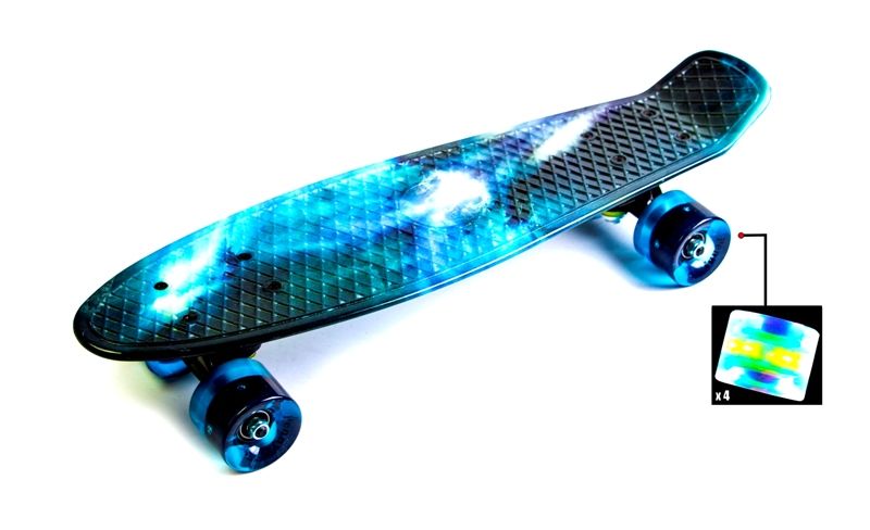 

Пенниборд Penny Board Galaxy Светящиеся Колеса