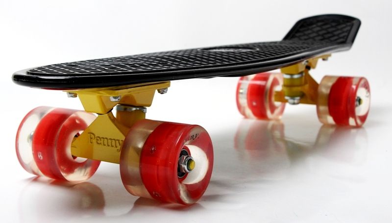 

Пенниборд Penny Board Black Светящиеся Колеса