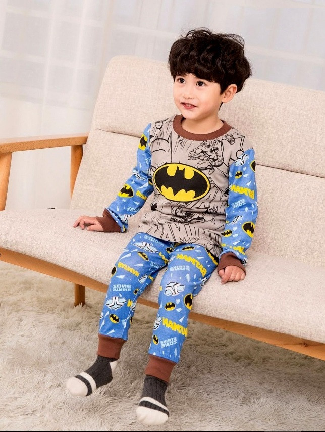 

Пижама Batman Baby zfbozs для мальчика 100 см Синяя с серым 16985