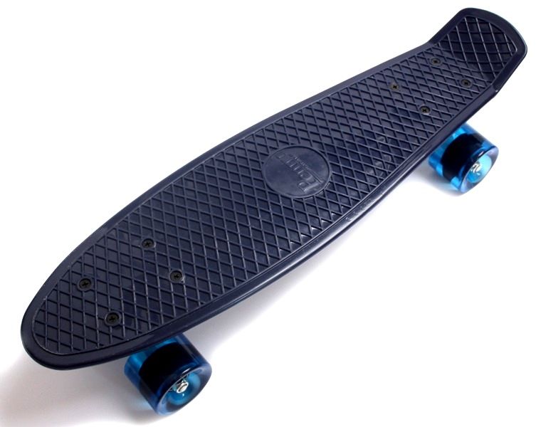 

Пенниборд Penny Board Navy Светящиеся Синие Колеса