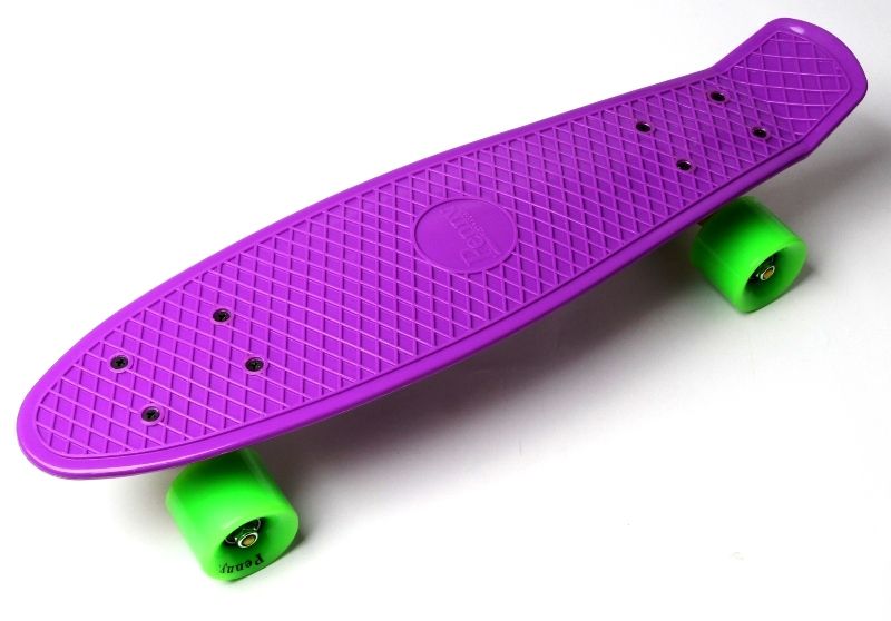 

Пенниборд Penny Board Violet салатовые колеса