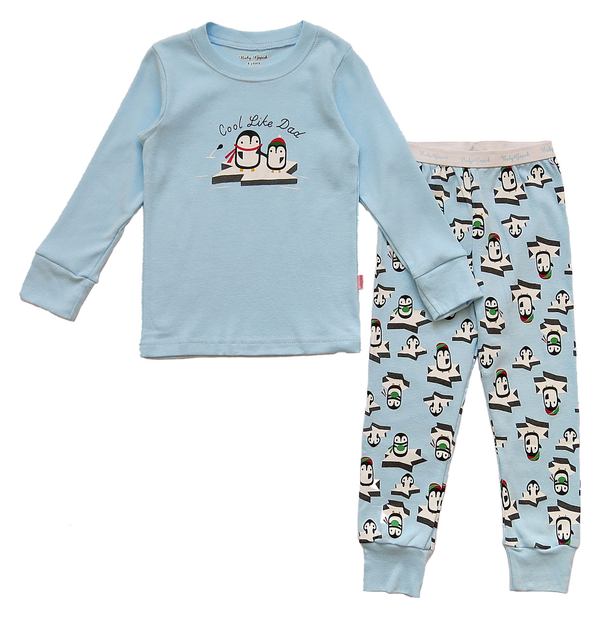 

Пижама "Пингвинчики" Baby Gapok для девочки 120 см Голубая 5516
