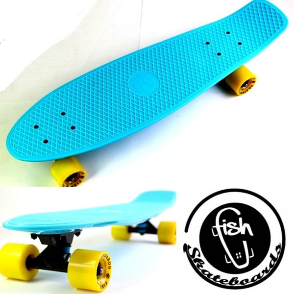 

Пенниборд Fish 27" Light Blue