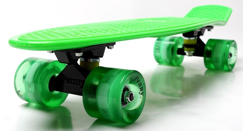 

Пенниборд Penny Board светящиеся колеса Зеленый
