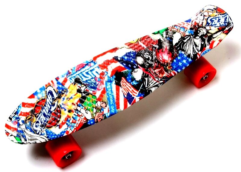 

Пенниборд Penny Board Graffiti NBA