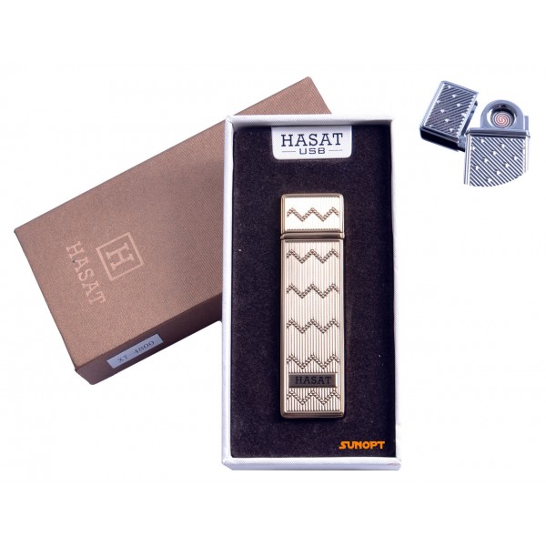 

USB зажигалка в подарочной упаковке "Hasat" (Двухсторонняя спираль накаливания) №4800-3