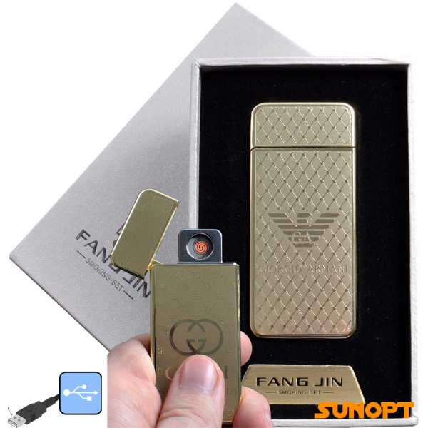 

USB зажигалка в подарочной упаковке "GIORGIO ARMANI" (спираль накаливания) №4796A-2