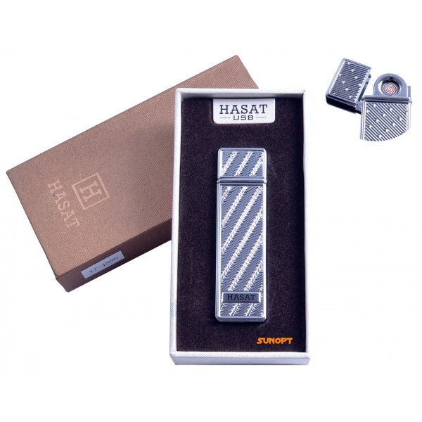 

USB зажигалка в подарочной упаковке "Hasat" (Двухсторонняя спираль накаливания) №4800-10