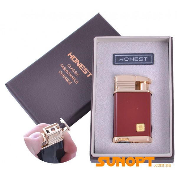 

Зажигалка подарочная Honest (Турбо пламя) №3541 Red